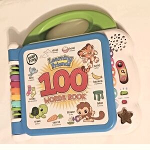 LeapFrog Learning Friends 100 Words Electronic Book Great Condition! Works!